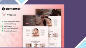 Veravio - Makeup Artist and Hair Stylist Elementor Template Kit