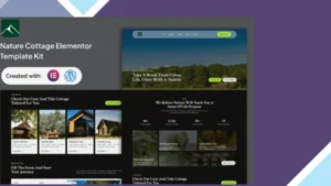Veridian - Nature Cottage Elementor Template Kit