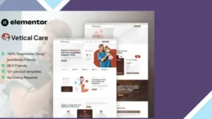 VeticalCare - Veterinary and Pet Care Elementor Pro Template Kit