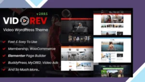 VidoRev Video WordPress Theme