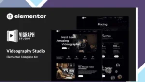 Vigraph - Videography Studio Elementor Template Kit