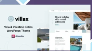 Villax - Villa and Vacation Rentals WordPress Theme