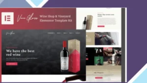 Vine Gloss - Wine Shop and Vineyard Template Kit