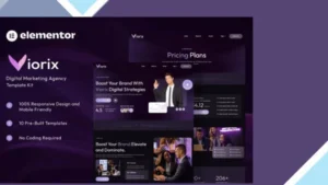 Viorix - Digital Marketing Agency Elementor Template Kit