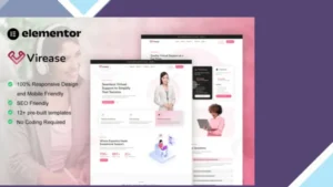 Virease - Virtual Assistant Service Elementor Pro Template Kit