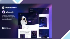 Vironic - Augmented and Virtual Reality Services Elementor Template Kit