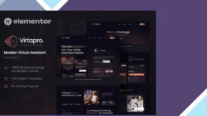 Virtapro - Modern Virtual Assistant Elementor Template Kit