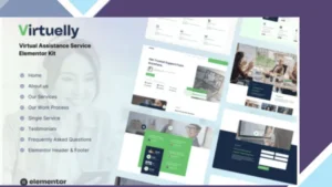 Virtuelly - Virtual Assistant Service Elementor Template Kit