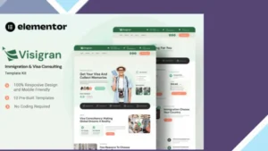 Visigran - Immigration and Visa Consulting Elementor Template Kit