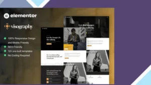Visography - Photography and Portfolio Elementor Template Kit