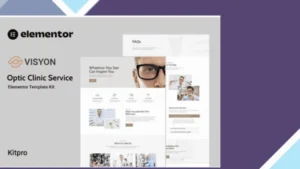 Visyon - Optic Clinic Service Elementor Template Kit