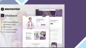 Vitalease - Health Care and Medical Elementor Template Kit