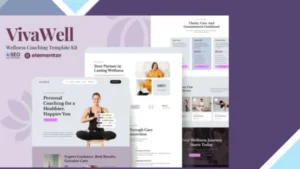 VivaWell - Wellness Coaching Elementor Template Kit