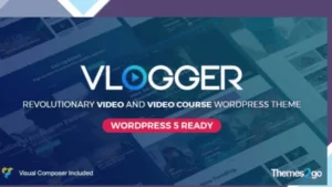 Vlogger Professional Video Tutorials Theme