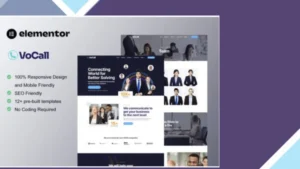 VoCall - Call Center and Telemarketing Elementor Template Kit