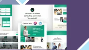 Vynance - Finance and Business Consulting Elementor Template Kit