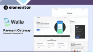 Walla - Payment Gateway Elementor Template Kit