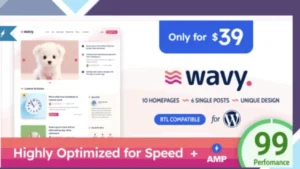 Wavy - Modern and Lightweight Blog for WordPress