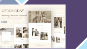 WeddingKit - Invite and Gallery Event Elementor Template Kit