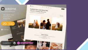 Wedme - Wedding Organizer Elementor Template Kit