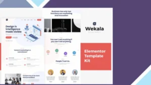 Wekala - Agency Elementor Template Kit