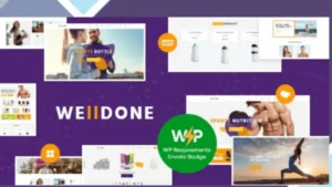 Welldone - Sports and Fitness Nutrition and Supplements Store WordPress Theme