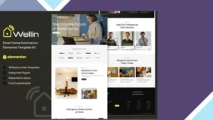 Wellin - Smart Home Automation Elementor Template Kit