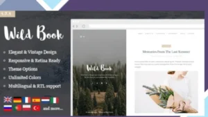 Wild Book - Vintage, Elegant and Summer WordPress Personal Blog Theme