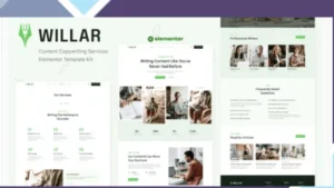 Willar - Content Copywriting Services Elementor Template Kit