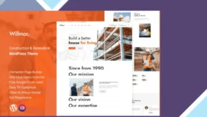 Willmor - Construction WordPress Theme