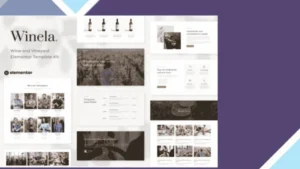 Winela - Wine and Vineyard Elementor Template Kit