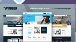 Winger - Aviation and Flight School WordPress Theme