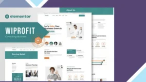 Wiprofit - Consulting Business Elementor Template Kit