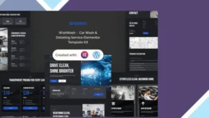 WishWash - Car Wash and Detailing Service Elementor Template Kit