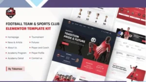 Wolves - Football Team and Sports Club Elementor Template Kit