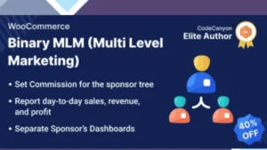 WooCommerce Binary Multi Level Marketing