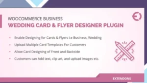 WooCommerce Business, Wedding Card and Flyer Designer