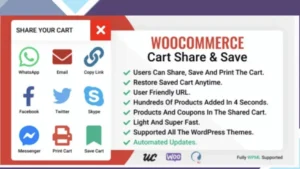 WooCommerce Cart Share and Save