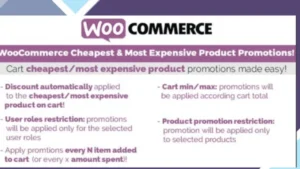 WooCommerce Cheapest and Most Expensive Product Promotions