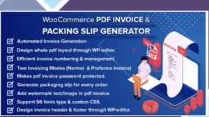 WooCommerce PDF Invoice and Packing Slip Generator