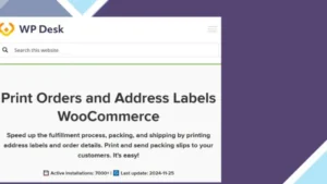 WooCommerce Print Orders and Address Labels