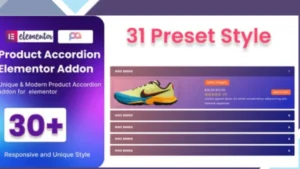 WooCommerce Product Accordion Addon For Elementor