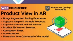 WooCommerce Product View in AR