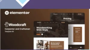 Woodcraft - Carpenter and Craftsman Elementor Template Kit