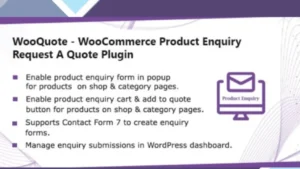 WooQuote - WooCommerce Product Enquiry and Request A Quote Plugin