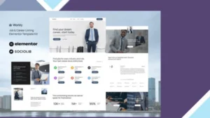 Workly - Job Listing and Career Recruitment Elementor Template Kit