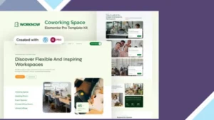 Worknow - Coworking Space Elementor Pro Template Kit