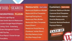 WP Food Search - Single and Multi Restaurant Menu and Food Ordering Plugin