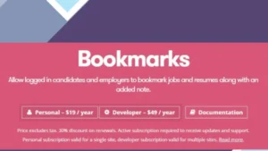 WP Job Manager Bookmarks