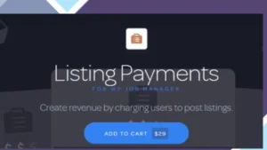 WP Job Manager Listing Payments